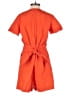 J.Crew 100% Cotton Color Block Orange Romper Size 2 - photo 2