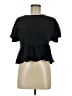 Shein Black Short Sleeve Top Size 6 - photo 1
