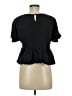 Shein Black Short Sleeve Top Size 6 - photo 2