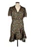 Sandro 100% Polyester Floral Green Casual Dress Size EU (FR) 42 / US 10 - photo 1
