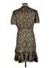 Sandro 100% Polyester Floral Green Casual Dress Size EU (FR) 42 / US 10 - photo 2