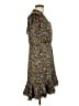 Sandro 100% Polyester Floral Green Casual Dress Size EU (FR) 42 / US 10 - photo 4