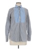 J.Crew 100% Cotton Color Block Gray Long Sleeve Button-Down Shirt Size 6 - photo 1