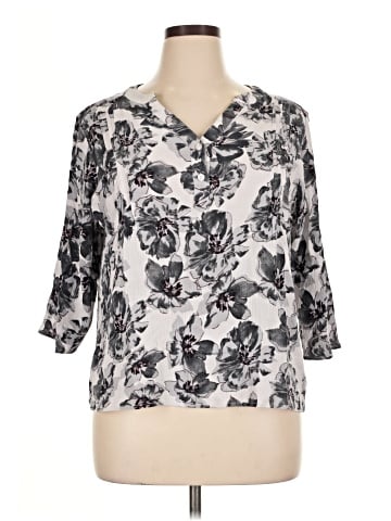 Monday Fun 3/4 Sleeve Blouse (view 1)
