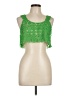 H&M 100% Polyester Green Sleeveless Blouse Size L - photo 1