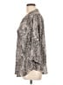 Torrid 100% Polyester Animal Print Gray 3/4 Sleeve Blouse Size Lg Plus (0) - photo 5