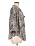 Torrid 100% Polyester Animal Print Gray 3/4 Sleeve Blouse Size Lg Plus (0) - photo 4