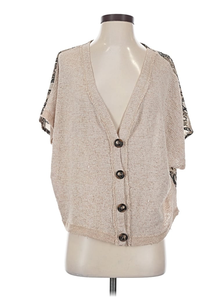 Pre-owned Blu Pepper Kimono In Tan