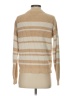 Veda Stripes Tan Turtleneck Sweater Size S - photo 2