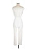 Express Solid Ivory Jumpsuit Size S - photo 2
