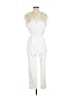 Express Solid Ivory Jumpsuit Size S - photo 1