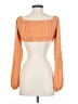 Shein 100% Polyester Orange Long Sleeve T-Shirt Size 4 - photo 2