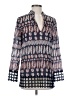 Tory Burch 100% Polyester Blue Long Sleeve Blouse Size 4 - photo 1