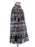 Tory Burch 100% Polyester Blue Long Sleeve Blouse Size 4 - photo 4