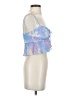 Sabo Luxe 100% Polyester Blue Sleeveless Blouse Size 2 - photo 4