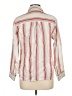 Express Stripes Ivory Long Sleeve Blouse Size L - photo 2