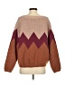Kori America 100% Acrylic Chevron-herringbone Brown Pullover Sweater Size S - photo 2