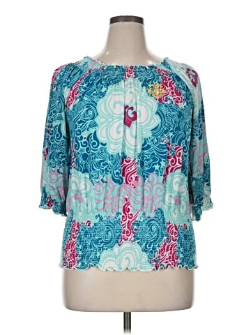 Dereon 3/4 Sleeve Blouse (view 1)