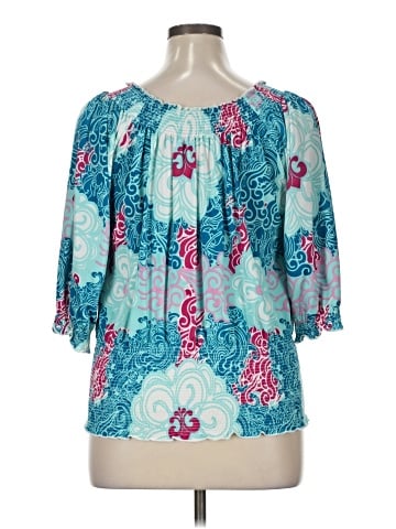 Dereon 3/4 Sleeve Blouse (view 2)