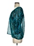 Express 100% Polyester Teal 3/4 Sleeve Blouse Size S - photo 5