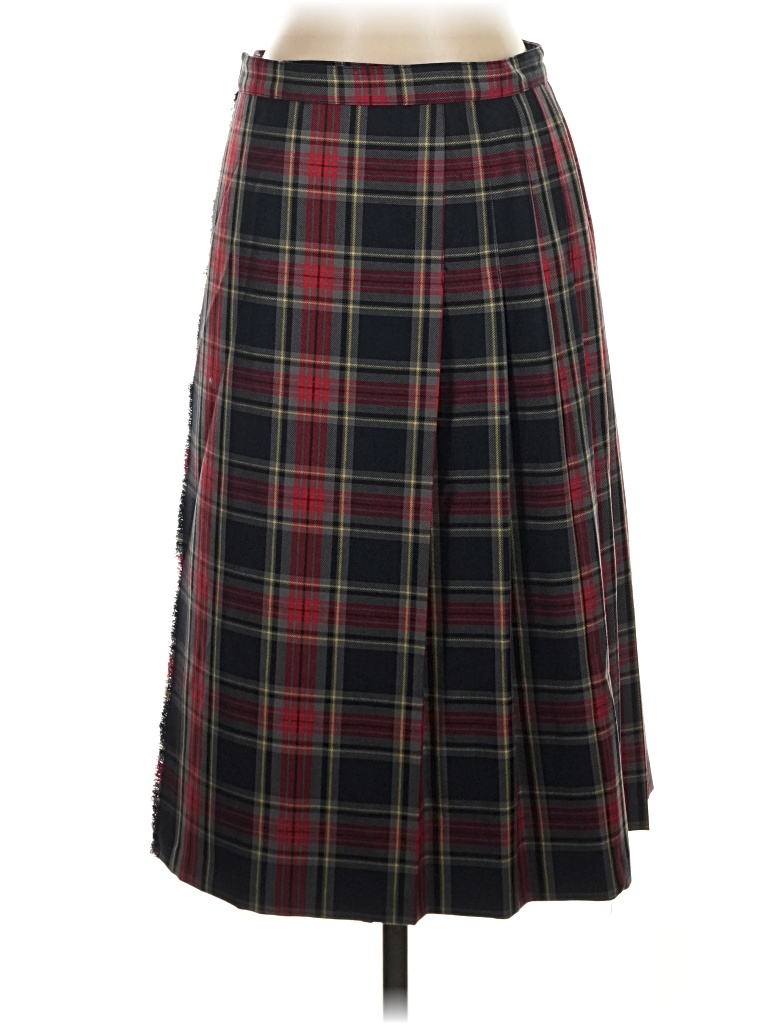 Pre-owned Mng Formal Skirt In Burgundy