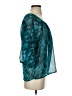 Express 100% Polyester Teal 3/4 Sleeve Blouse Size S - photo 4