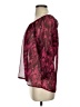 Express 100% Polyester Burgundy 3/4 Sleeve Blouse Size S - photo 5