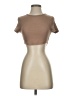 Shein Tan Short Sleeve Turtleneck Size 4 - photo 1