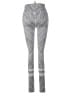 Unbranded Chevron-herringbone Silver Gray Active Pants Size S - photo 2