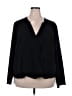 Remade 100% Polyester Black Long Sleeve T-Shirt Size 3X - photo 1
