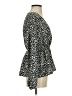 Shein Black Long Sleeve Blouse Size 4 - photo 4