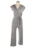 Caution to the Wind Metallic Gray Jumpsuit Size L - photo 1