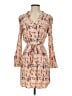Left Coast by Dolan Print Tan Casual Dress Size XS - photo 1