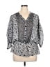 Sag Harbor 100% Polyester Black 3/4 Sleeve Blouse Size XL - photo 1