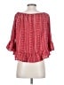 Sanctuary 100% Polyester Red 3/4 Sleeve Blouse Size XS - photo 2