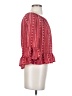 Sanctuary 100% Polyester Red 3/4 Sleeve Blouse Size XS - photo 4