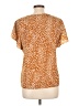 Shein 100% Polyester Animal Print Brown Short Sleeve Blouse Size L - photo 2