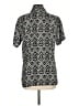 Assorted Brands Chevron-herringbone Black Short Sleeve Blouse Size L - photo 2