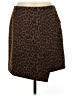 Ann Taylor Animal Print Brown Wool Skirt Size 6 - photo 1