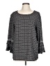 Max Edition Black Long Sleeve Blouse Size L - photo 1
