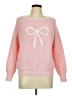 Unbranded 100% Polyester Pink Pullover Sweater Size L - photo 1