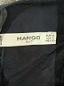 Mango 100% Polyester Black Blue Cocktail Dress Size 2 - photo 3