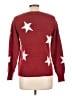Holiday Time Stars Red Pullover Sweater Size L - photo 2