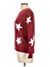 Holiday Time Stars Red Pullover Sweater Size L - photo 5