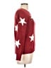 Holiday Time Stars Red Pullover Sweater Size L - photo 4