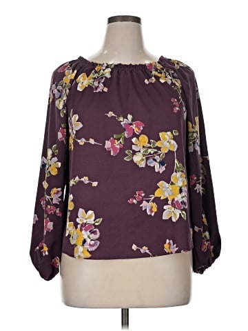 Anne Cole 3/4 Sleeve Blouse (view 1)