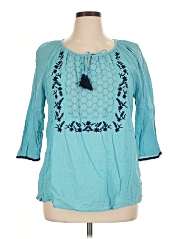 Hannah 3/4 Sleeve Blouse (view 1)