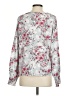 Shein Floral Gray Long Sleeve Blouse Size 4 - photo 2