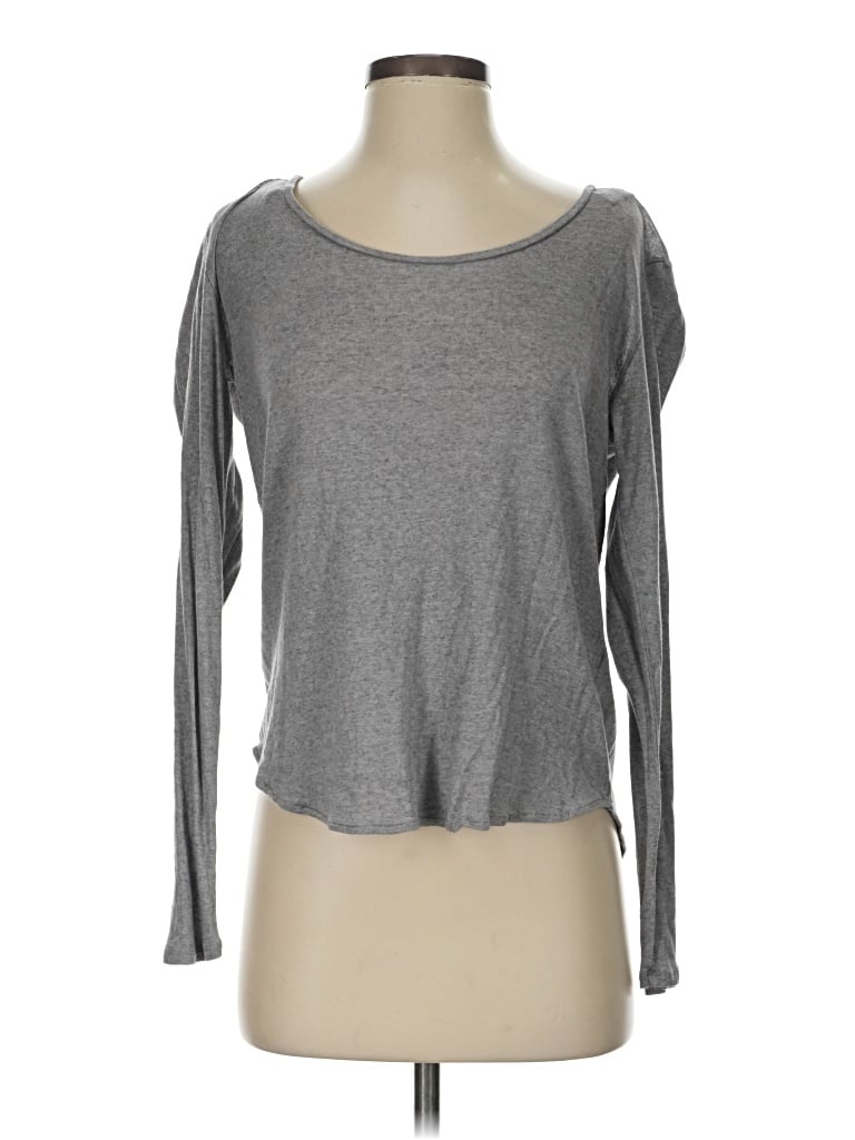 Pre-owned Neiman Marcus 3/4 Sleeve T-shirt In Gray