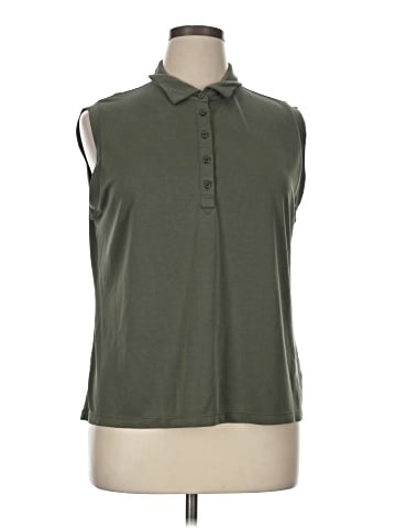 Stylus Sleeveless Button-Down Shirt (view 1)